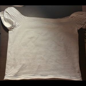 pac sun off the shoulder crop top